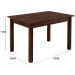 Mesa de Jantar 4 Lugares Sofia Castanho Rust/Marrom Tx - Art Panta