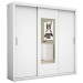 Guarda-Roupa Casal Bahia 3 Portas 4 Gavetas com Espelho Branco – Carioca Móveis