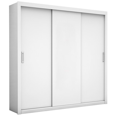 Guarda-Roupa Casal Bahia 3 Portas 4 Gavetas Branco – Carioca Móveis