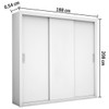 Guarda-Roupa Casal Bahia 3 Portas 4 Gavetas Branco – Carioca Móveis