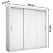 Guarda-Roupa Casal Bahia 3 Portas 4 Gavetas Branco – Carioca Móveis