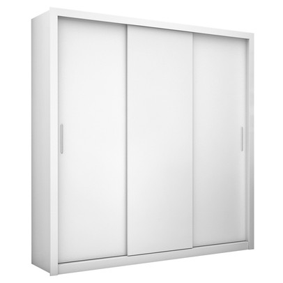 Guarda-Roupa Casal Clarice 3 Portas 4 Gavetas Branco – Carioca Móveis