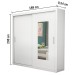 Guarda-Roupa Casal Salvador 2 Portas 4 Gavetas com Espelho Branco – Carioca Móveis