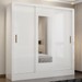 Guarda-Roupa Casal Santiago 3 Portas 3 Gavetas com Espelho Branco – Carioca Móveis