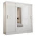Guarda-Roupa Casal Santiago 3 Portas 3 Gavetas com Espelho Branco – Carioca Móveis
