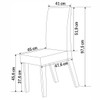 Mesa de Jantar 6 Lugares Floripa Seda/Blonde/Nude - Viero Móveis