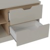 Rack para TV Até 60 Polegadas Michigan 1 Porta 2 Gavetas Off White/Carvalho - Artely