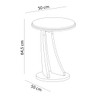 Mesa de Canto Tutti 100% Mdf Off White - Artely