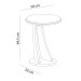 Mesa de Canto Tutti 100% Mdf Off White - Artely