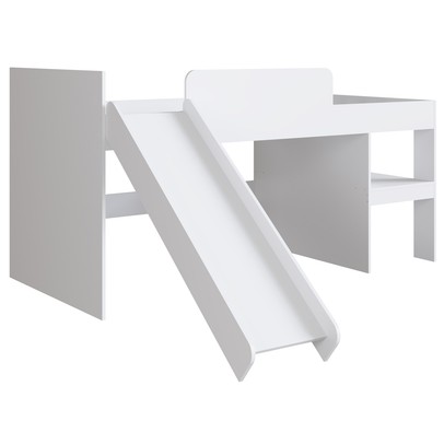 Cama Infantil com Escorregador Playground Branco - Art In Móveis