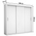 Guarda-Roupa Casal Mônaco 3 Portas 4 Gavetas Branco - Pnr Móveis