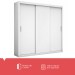 Guarda-Roupa Casal Mônaco 3 Portas 4 Gavetas Branco - Pnr Móveis