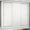 Guarda-Roupa Casal Santiago 3 Portas 3 Gavetas Branco - Pnr Móveis