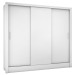 Guarda-Roupa Casal Santiago 3 Portas 3 Gavetas Branco - Pnr Móveis