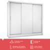 Guarda-Roupa Casal Santiago 3 Portas 3 Gavetas Branco - Pnr Móveis