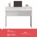 Mesa para Computador Home Office 2 Gavetas com Chave Branco - Pnr Móveis