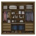 Guarda-Roupa Casal Royale Plus 2 Portas 6 Gavetas Espelhado 100% Mdf Brauna - Pnr Móveis