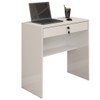 Mesa Escrivaninha Yasmin 1 Gaveta com Chave Branco - Pnr Móveis