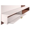 Painel para TV Até 65 Polegadas Tocantins 1 Porta 1 Prateleira Off White/Nogueira Real - Colibri