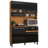 Cozinha Compacta 8 Portas 1 Gaveta Dakar/Preto 2120p - Delmarco