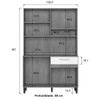 Cozinha Compacta 8 Portas 1 Gaveta Dakar/Preto 2120p - Delmarco