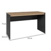 Mesa Escrivaninha Bc 89 Preto/Lâmina Mel - Brv