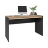 Mesa Escrivaninha Bc 89 Preto/Lâmina Mel - Brv