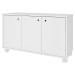 Armário Multiuso 3 Portas 1 Prateleira Branco Bm 225 - Brv Móveis