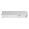 Rack para TV Até 50 Polegadas 1 Porta 3 Nichos Br 51 Branco/Pinus Claro - Brv