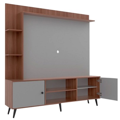 Estante para TV Até 50 Polegadas 2 Portas Branco/Montana 2040 - Quiditá