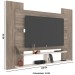 Painel para TV Até 49 Polegadas Orlando 1 Prateleira Carvalho/Off White - Jcarvalho