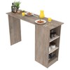 Bancada de Cozinha Ravenna 2 Prateleiras Carvalho/Off White - Jcarvalho