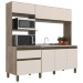 Cozinha Compacta Vitória New 6 Portas 1 Gaveta Carvalho/Off White – Jcarvalho