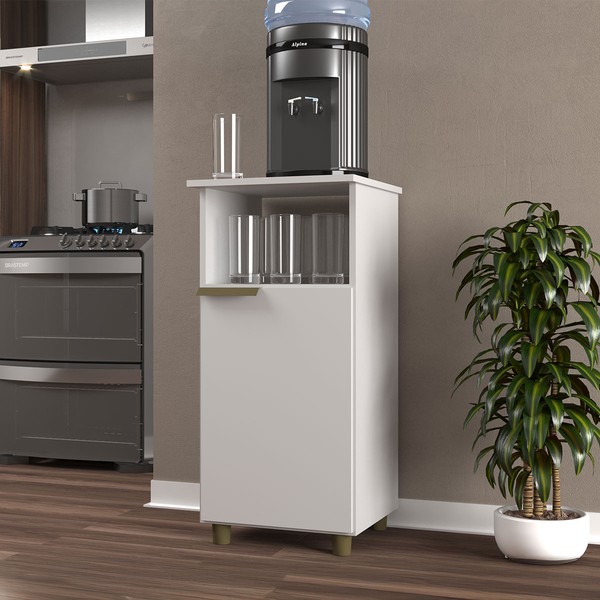 Armário de Cozinha para Bebedouro 1 Porta Branco - Jcarvalho