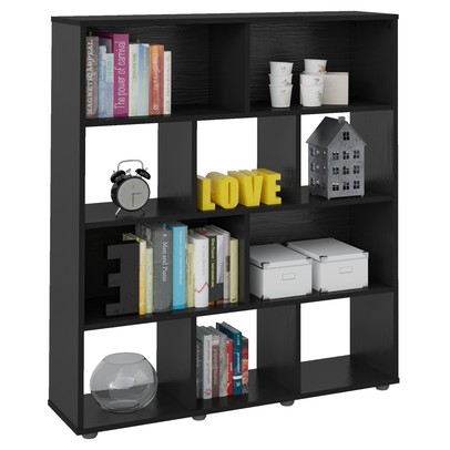 Estante para Livros Book 10 Nichos Preto - Artely