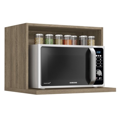 Armário Aéreo Cozinha para Micro-Ondas Nogal G738 - Kappesberg