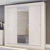 Guarda-Roupa Casal 3 Portas de Correr Branco H563 - Kappesberg