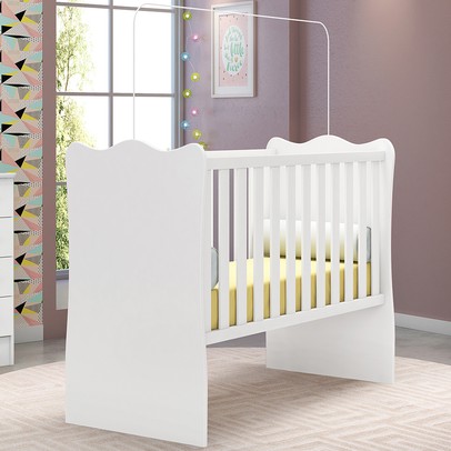 Berço Doce Sonho com Mosquiteiro Branco - Qmovi
