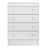 Cômoda Infantil Doce Sonho 4 Gavetas Branco - Qmovi