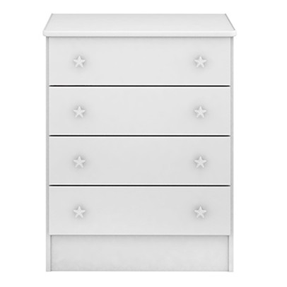 Cômoda Infantil Doce Sonho 4 Gavetas Branco - Qmovi