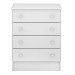 Cômoda Infantil Doce Sonho 4 Gavetas Branco - Qmovi