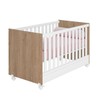 Berço Mini Cama Doce Sonho Carvalho/Branco  - Qmovi