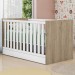 Berço Mini Cama Doce Sonho Carvalho/Branco  - Qmovi