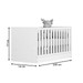 Berço Mini Cama Doce Sonho Carvalho/Branco  - Qmovi