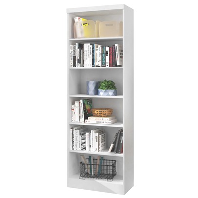 Estante para Livros 5 Prateleiras Branco 1404 - Qmovi
