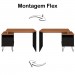 Mesa Escrivaninha Plus 2 Gavetas Freijó/Preto 006088 - Artany