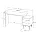 Mesa Escrivaninha Plus 2 Gavetas Freijó/Preto 006088 - Artany