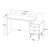 Mesa Escrivaninha Plus 2 Gavetas Olmo/Grafito 006100 - Artany