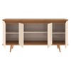 Balcão Buffet Grace 4 Portas Off White/Noce 050.454 - Casa D