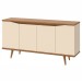 Balcão Buffet Grace 4 Portas Off White/Noce 050.454 - Casa D